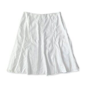 NYCC Linen Long Skirt White Coastal Cowgirl Grandma Fairy Balletcore Cottagecore
